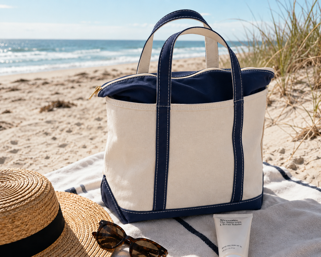 SANDY | ZIP TOP BEACH TOTE BAG