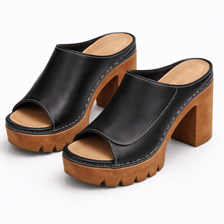 GENEVA | PLATFORM BLOCK HEEL MULE