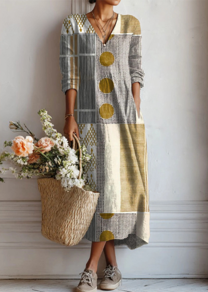 EMILY | BEIGE BOHEMIAN DRESS