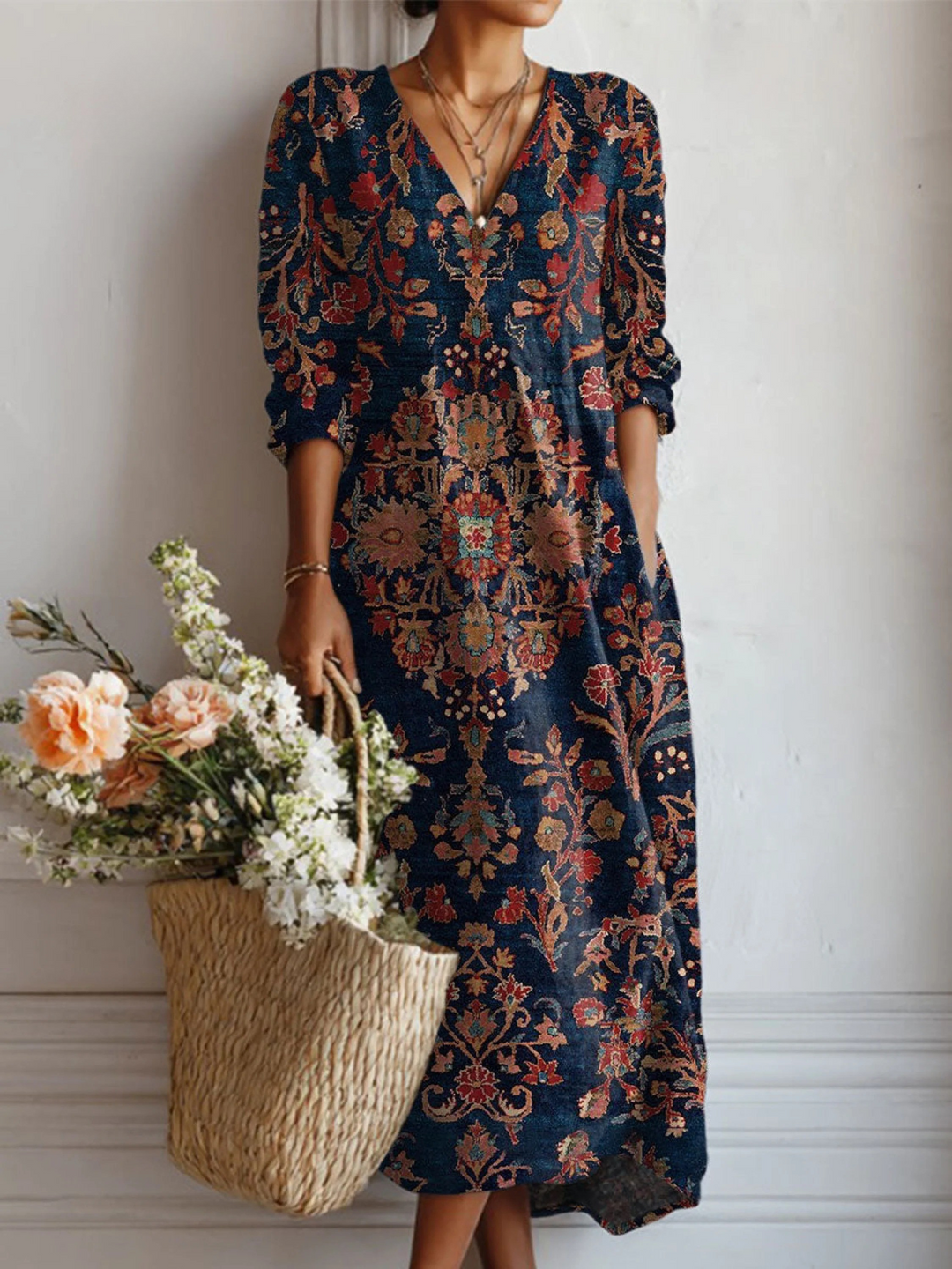ALESSIA | NAVY EVERYDAY COMFORT DRESS