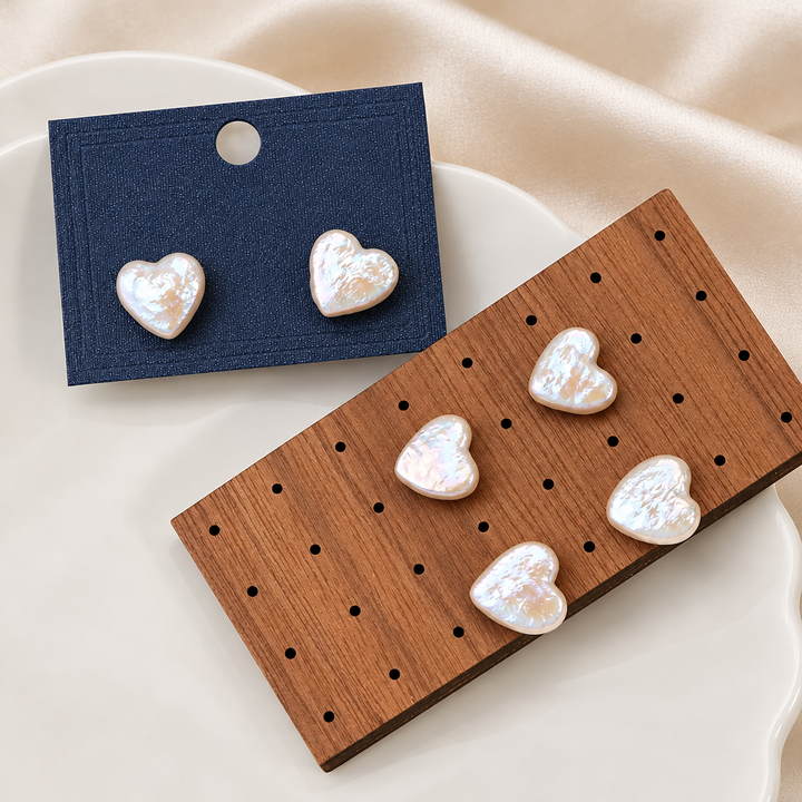 AMELIA | PREMIUM PEARL HEART EARRINGS