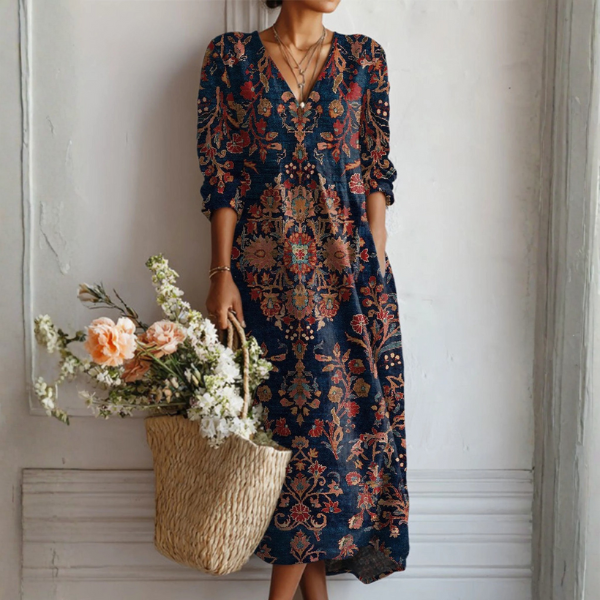 SOPHIA | ELEGANT LINEN DRESS