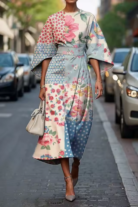 LORETTA | ELEGANT FLORAL DRESS