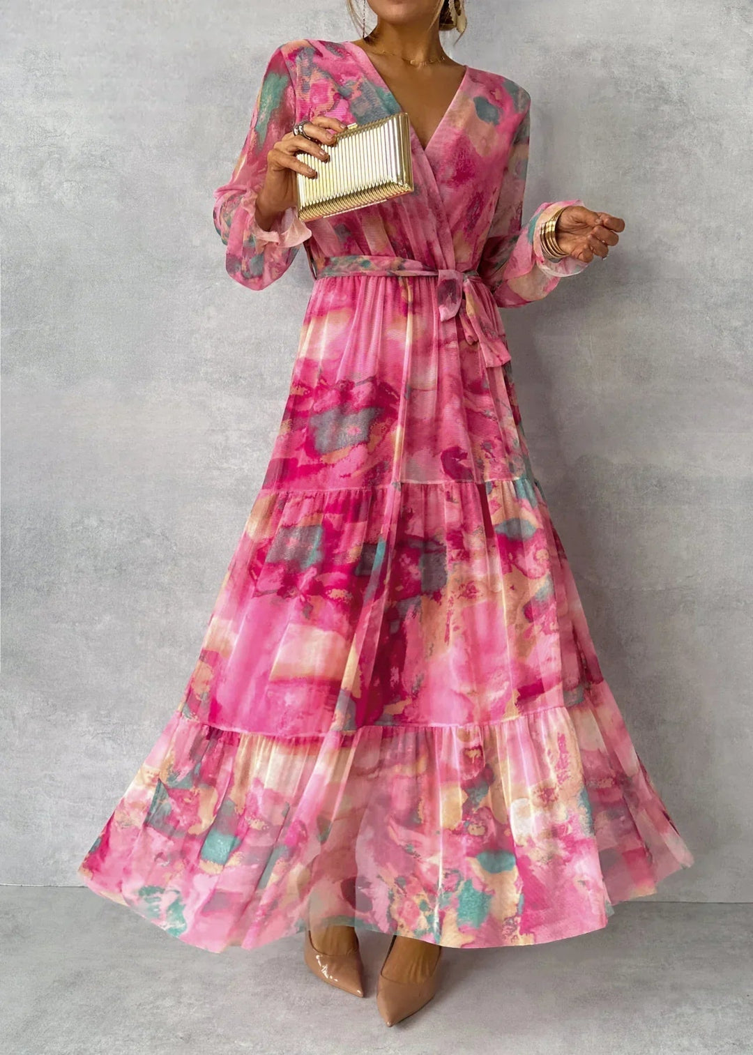 HAZEL | FLORAL WRAP DRESS