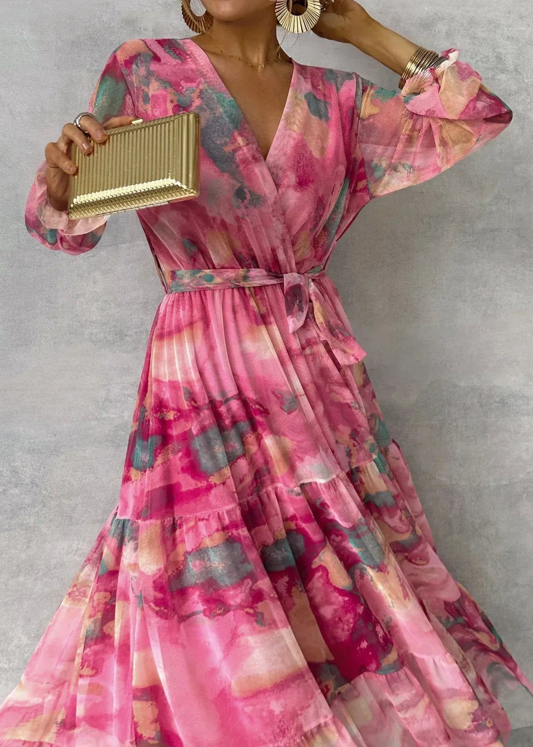 HAZEL | FLORAL WRAP DRESS