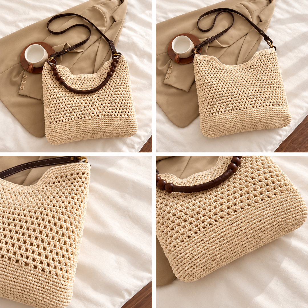 PETRA | THE WOODEN BEAD SHOULDER BAG