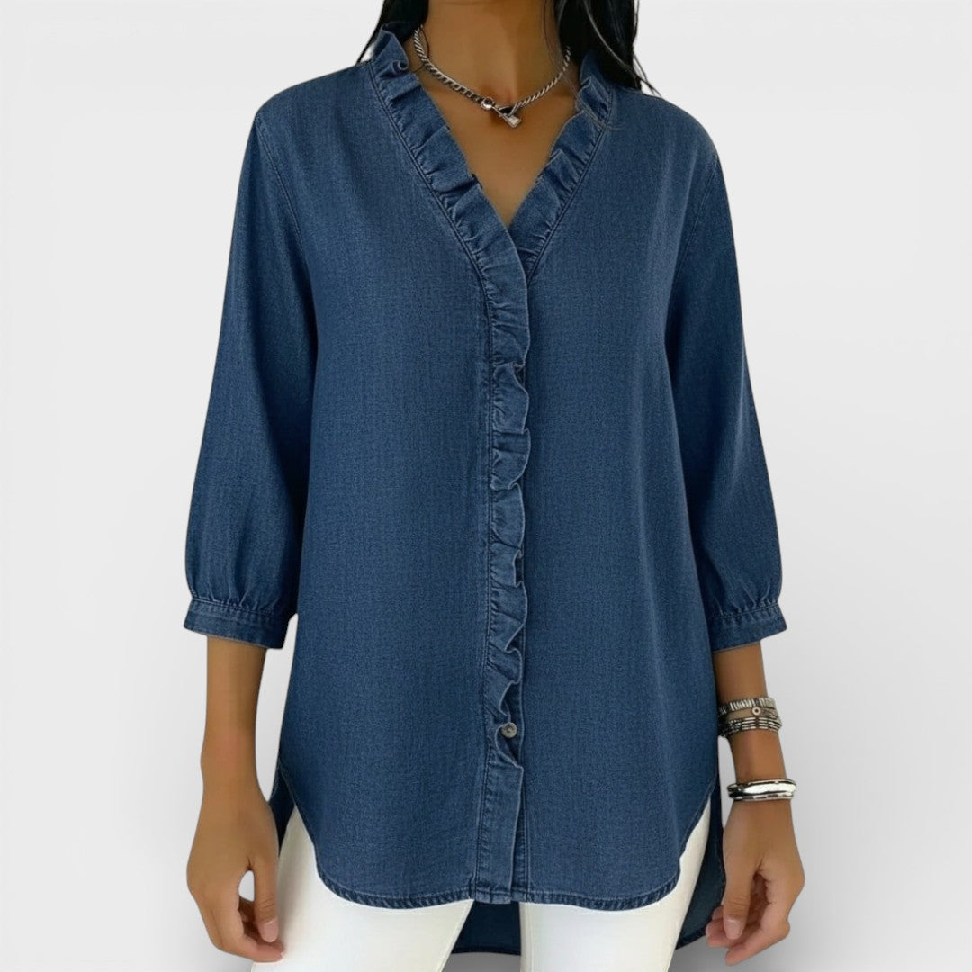 HEATHER | ELEGANT RUFFLED BLOUSE