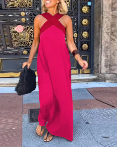 DONNA | CROSSOVER CUT DRESS