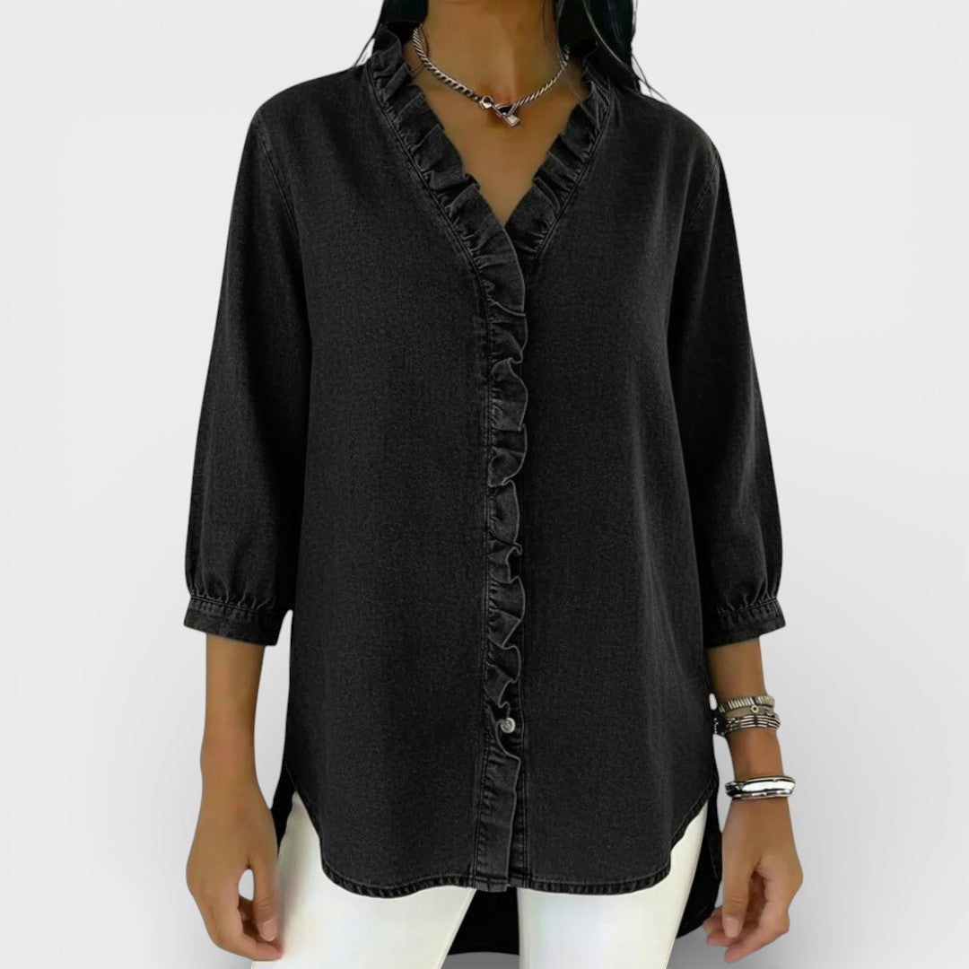 HEATHER | ELEGANT RUFFLED BLOUSE
