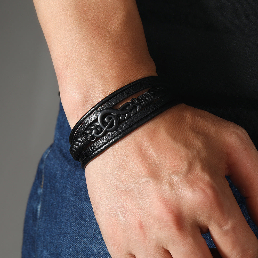 ROXANNE | LEATHER BRACELET FOR MUSIC LOVERS