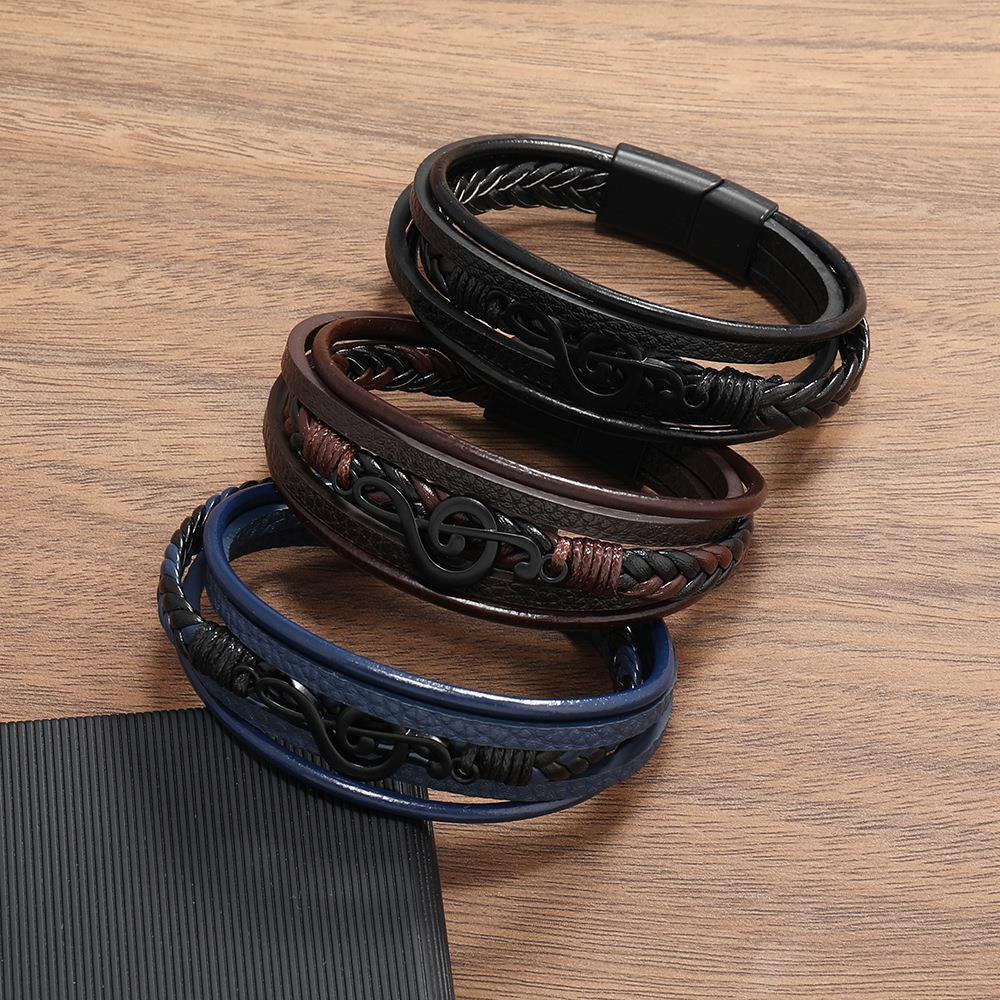 ROXANNE | LEATHER BRACELET FOR MUSIC LOVERS