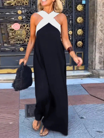 DONNA | CROSSOVER CUT DRESS
