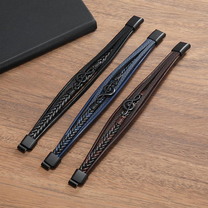 ROXANNE | LEATHER BRACELET FOR MUSIC LOVERS