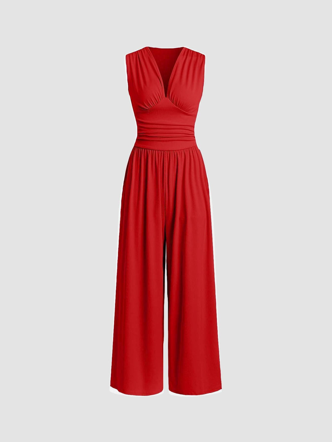 DEANNA | CHIC SLEEVELESS WIDE-LEG JUMPSUIT
