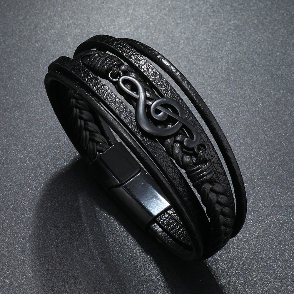 ROXANNE | LEATHER BRACELET FOR MUSIC LOVERS
