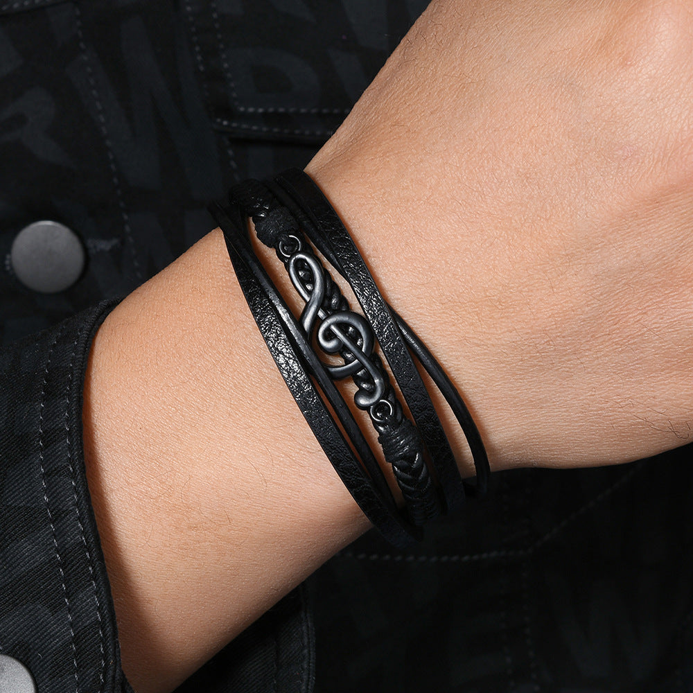 ROXANNE | LEATHER BRACELET FOR MUSIC LOVERS
