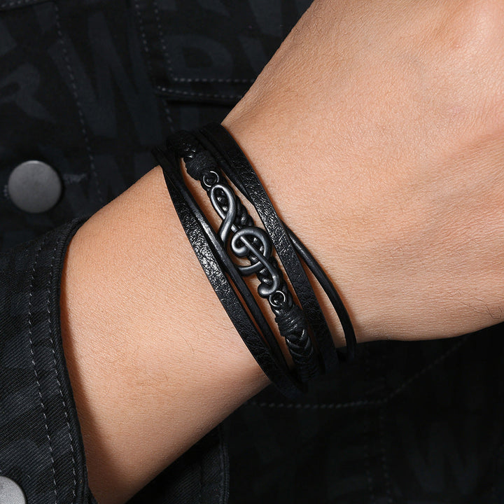 ROXANNE | LEATHER BRACELET FOR MUSIC LOVERS