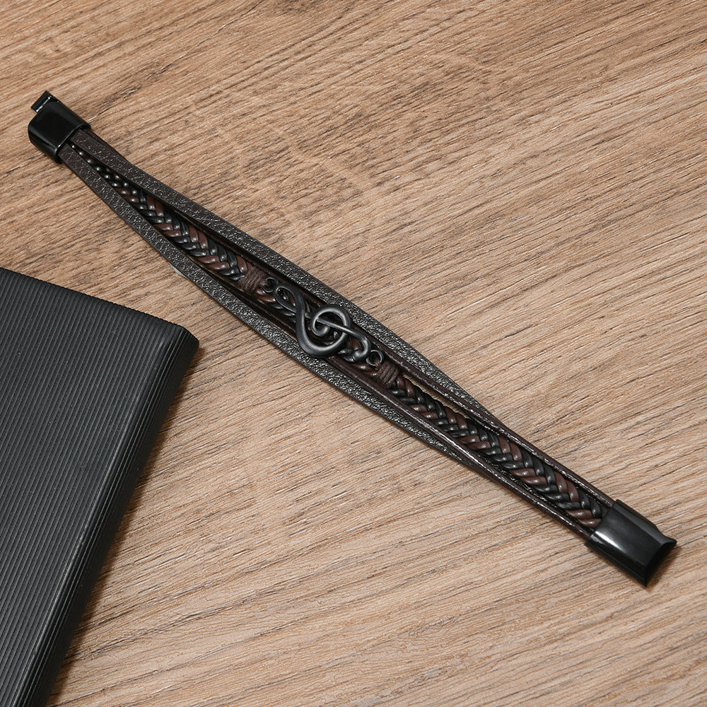 ROXANNE | LEATHER BRACELET FOR MUSIC LOVERS