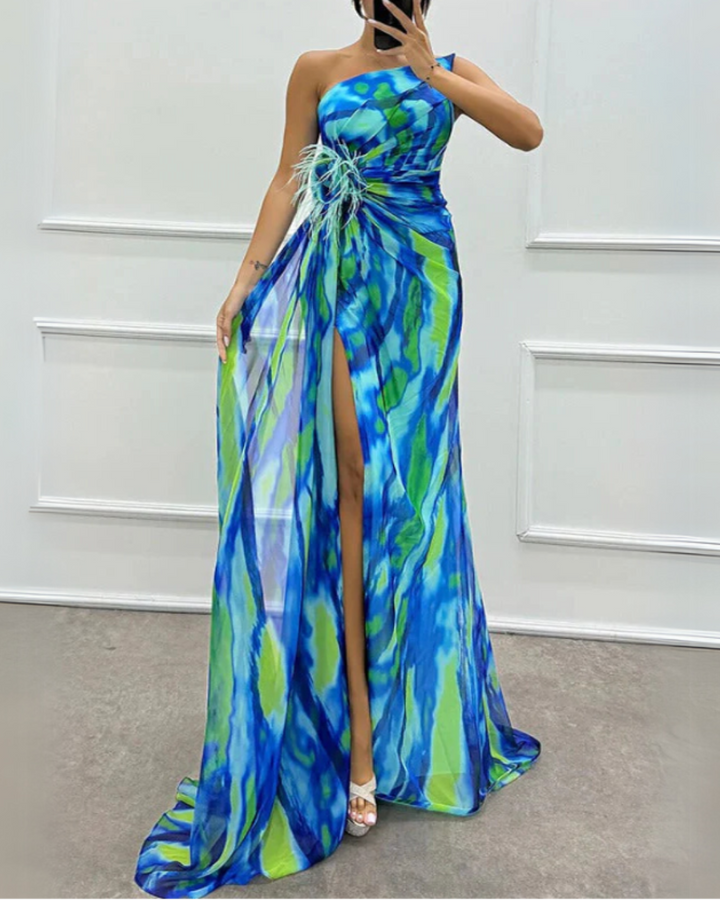 MIA | VIBRANT DRAPED DRESS