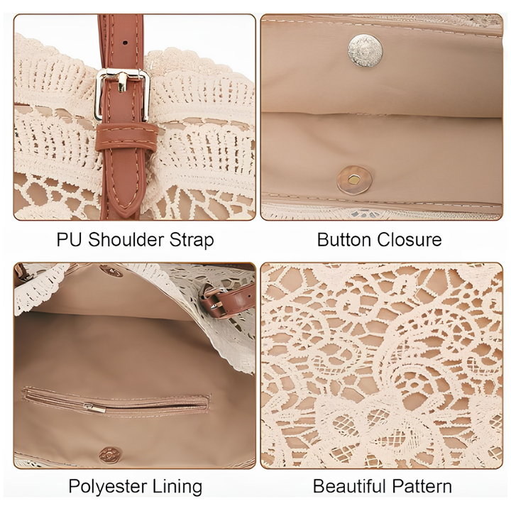 MIRABEL | FLORAL RIBBON SHOULDER BAG