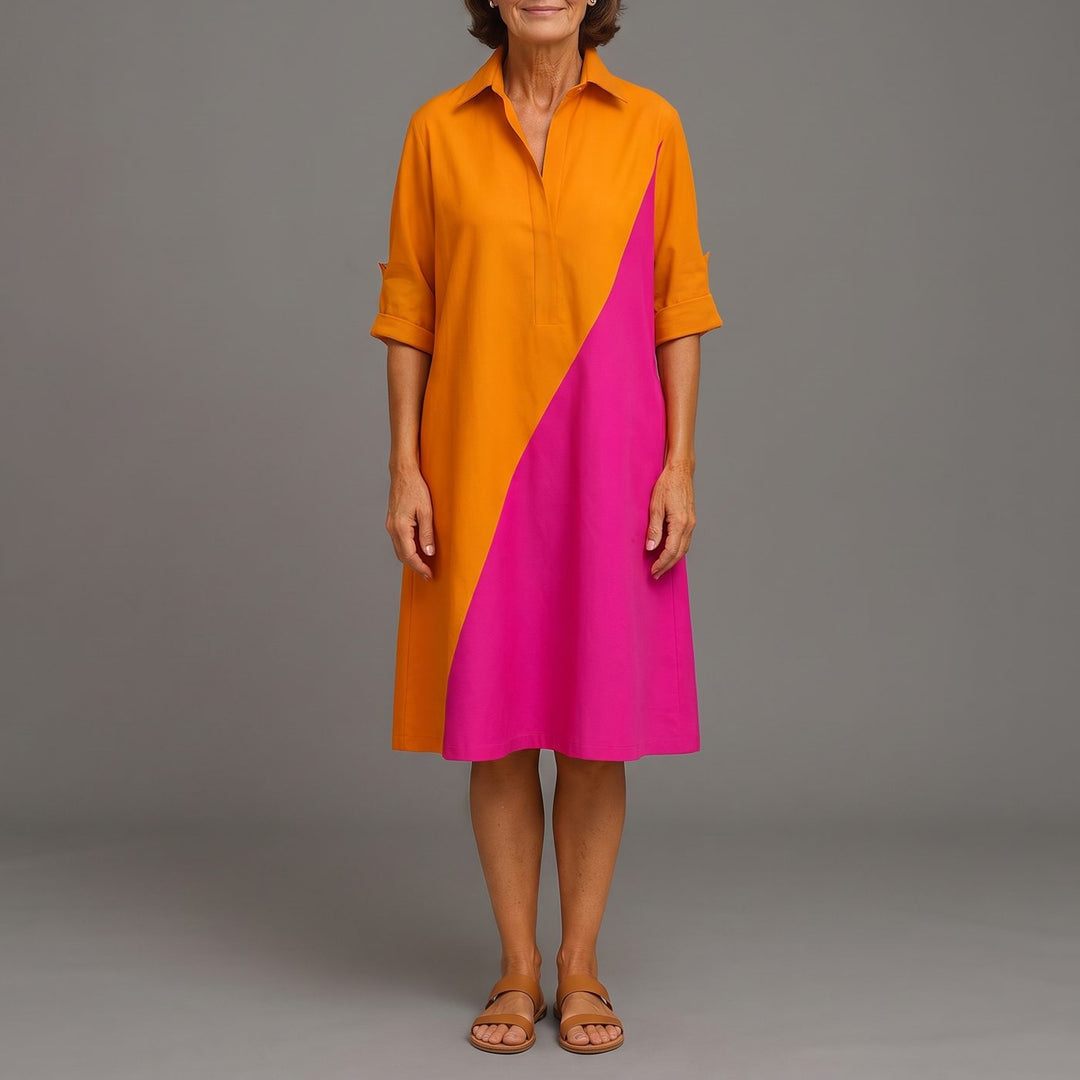 KAYLA dress in Orange