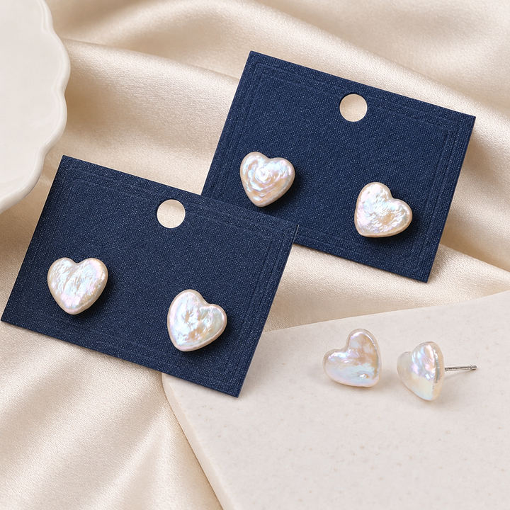 AMELIA | PREMIUM PEARL HEART EARRINGS