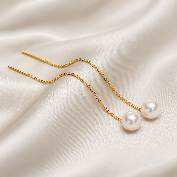 PRUDENCE | LONG TASSEL PEARL EARRINGS