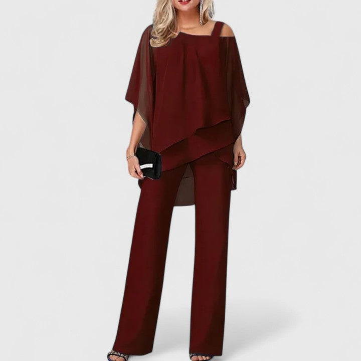 SERENITY | ELEGANT TWO-PIECE PANT SET
