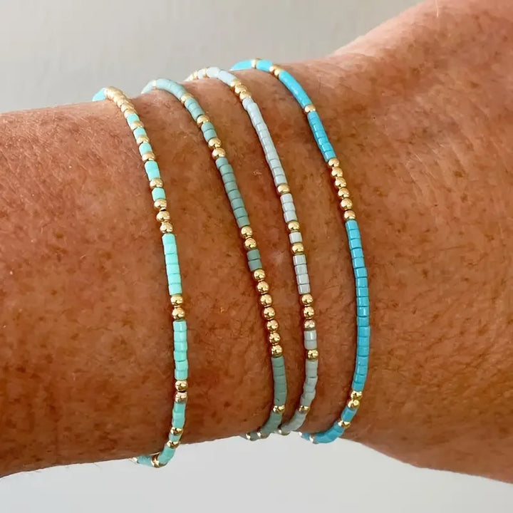 ZARA | CHIC BOHEMIAN TURQUOISE BEADED BRACELET SET