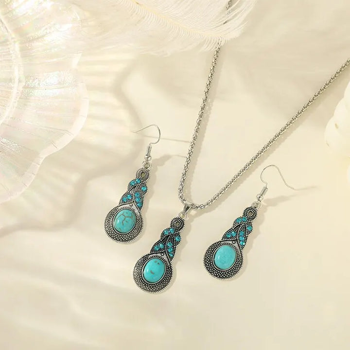 MADISON | VINTAGE TURQUOISE STONES JEWELLERY SET