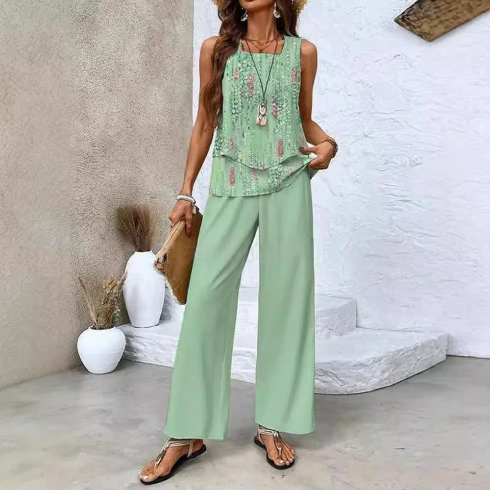 CECILE | LIGHT &amp; ELEGANT TWO-PIECE SUMMER SUIT