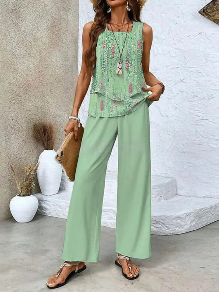 CECILE | LIGHT &amp; ELEGANT TWO-PIECE SUMMER SUIT