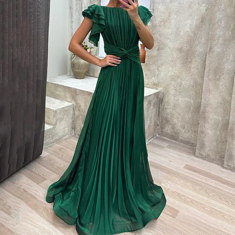 ABIGAIL | PLEATED EVENING DRESS