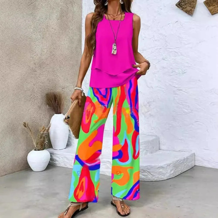 CECILE | LIGHT &amp; ELEGANT TWO-PIECE SUMMER SUIT