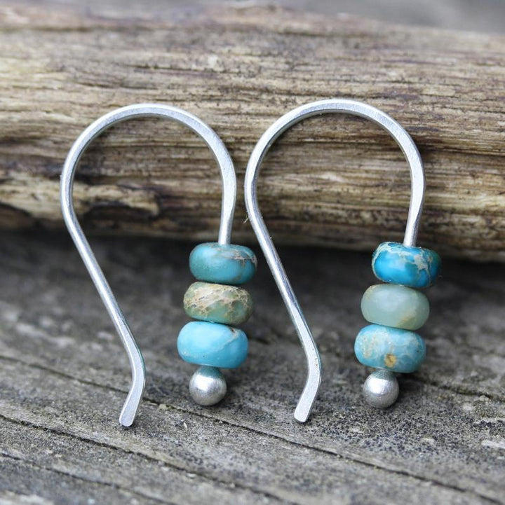 BROOKLYN | TURQUOISE BEADED EARRINGS