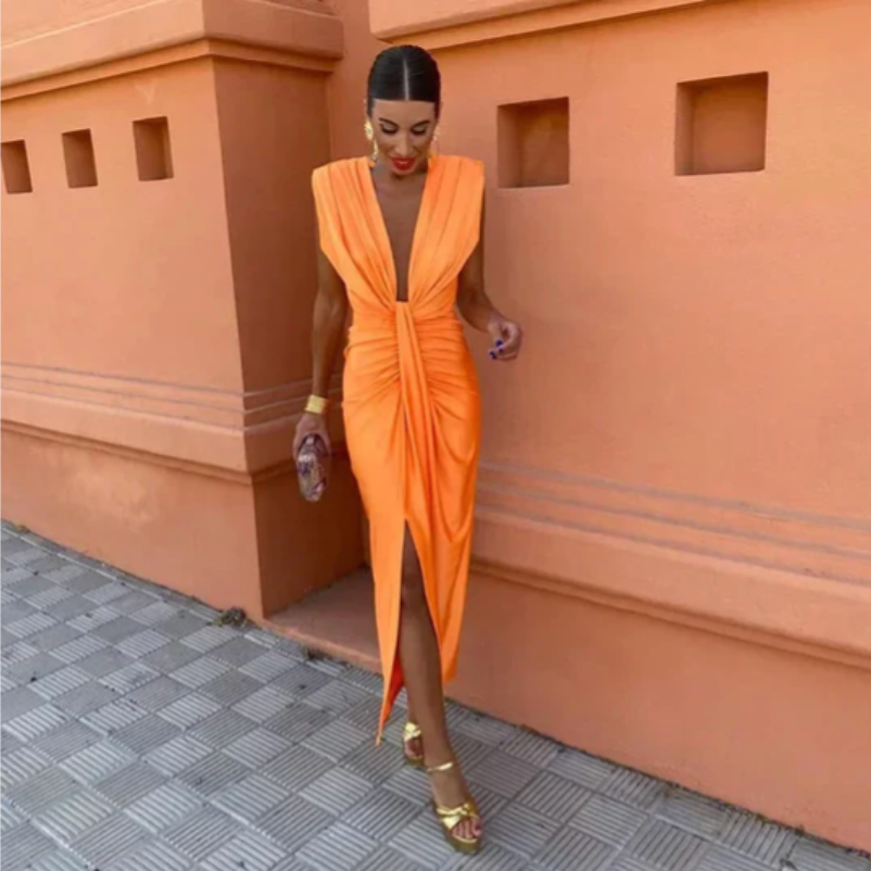 SOPHIA | ELEGANT PLEATED DRESS