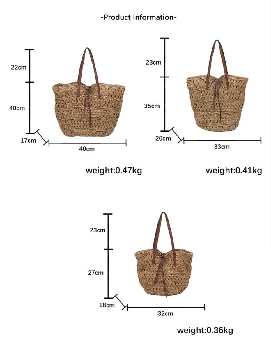 LEYLA | TAN HANDWOVEN TOTE