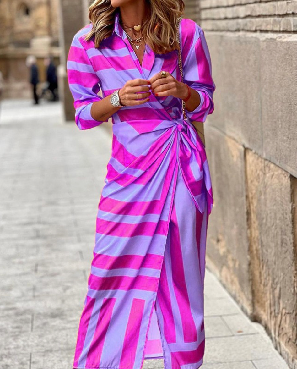 AMELIA | PRINTED WRAP DRESS