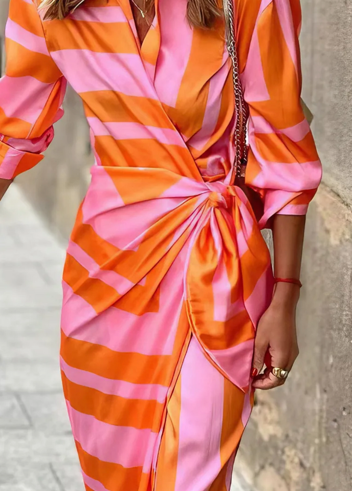 AMELIA | PRINTED WRAP DRESS
