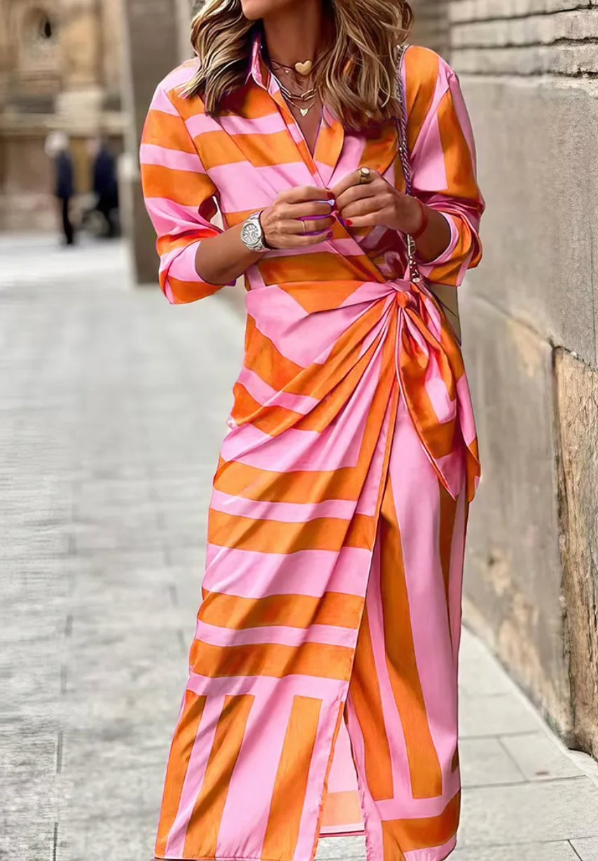 AMELIA | PRINTED WRAP DRESS