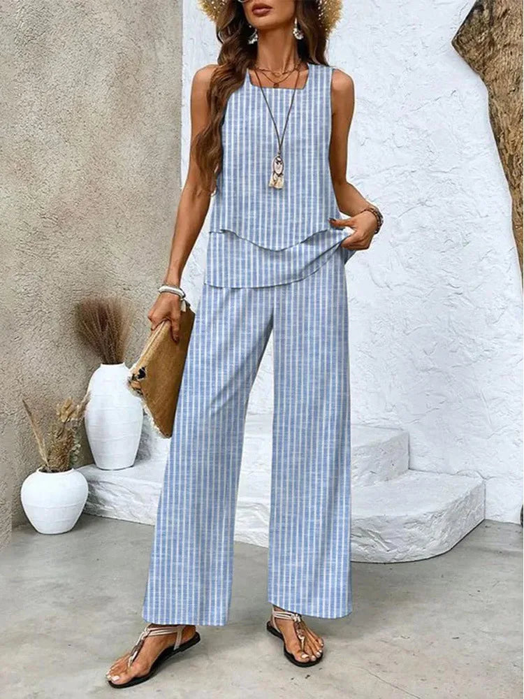 CECILE | LIGHT &amp; ELEGANT TWO-PIECE SUMMER SUIT