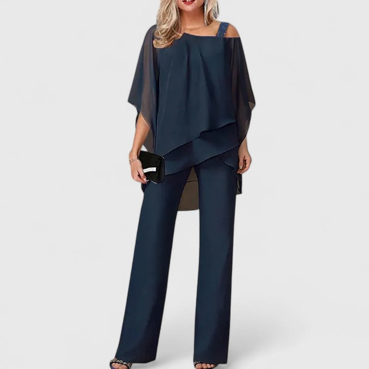 SERENITY | ELEGANT TWO-PIECE PANT SET