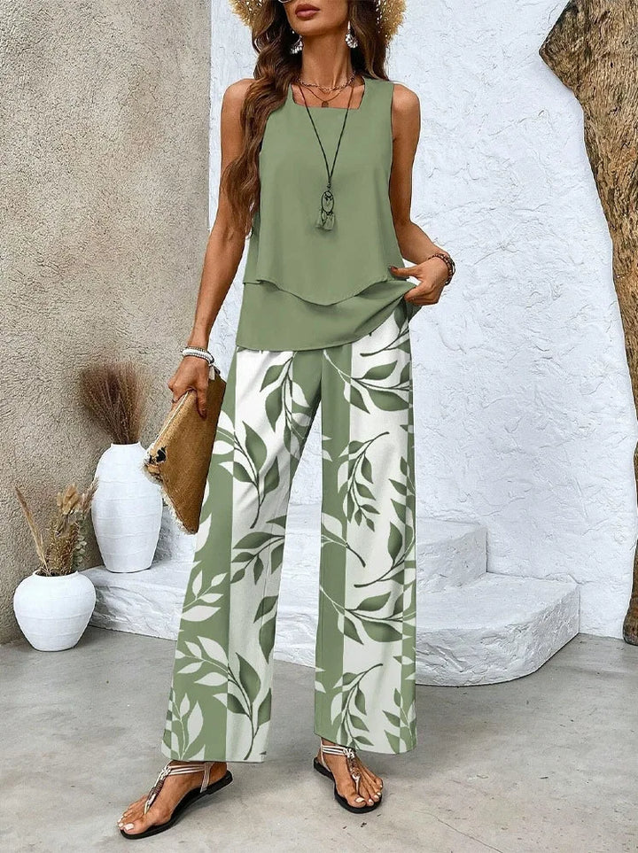CECILE | LIGHT &amp; ELEGANT TWO-PIECE SUMMER SUIT