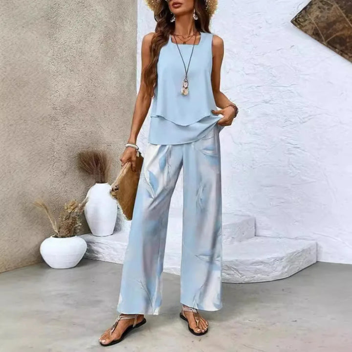 CECILE | LIGHT &amp; ELEGANT TWO-PIECE SUMMER SUIT