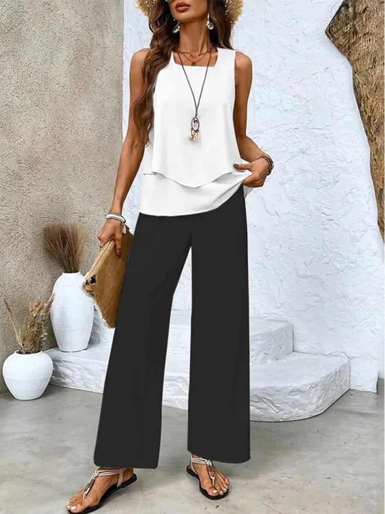 CECILE | LIGHT &amp; ELEGANT TWO-PIECE SUMMER SUIT