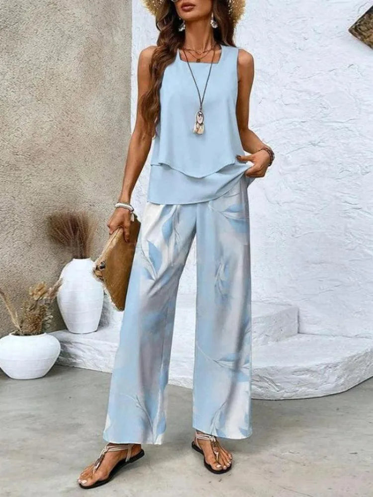CECILE | LIGHT &amp; ELEGANT TWO-PIECE SUMMER SUIT