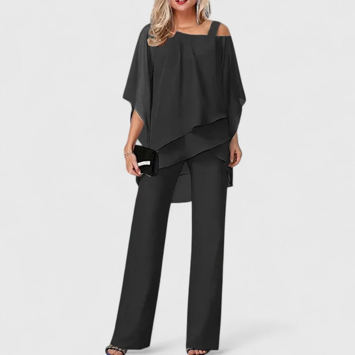 SERENITY | ELEGANT TWO-PIECE PANT SET