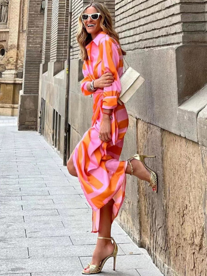 AMELIA | PRINTED WRAP DRESS