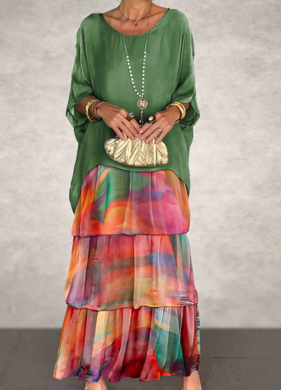 ADELE | ELEGANT FLUID MAXI DRESS