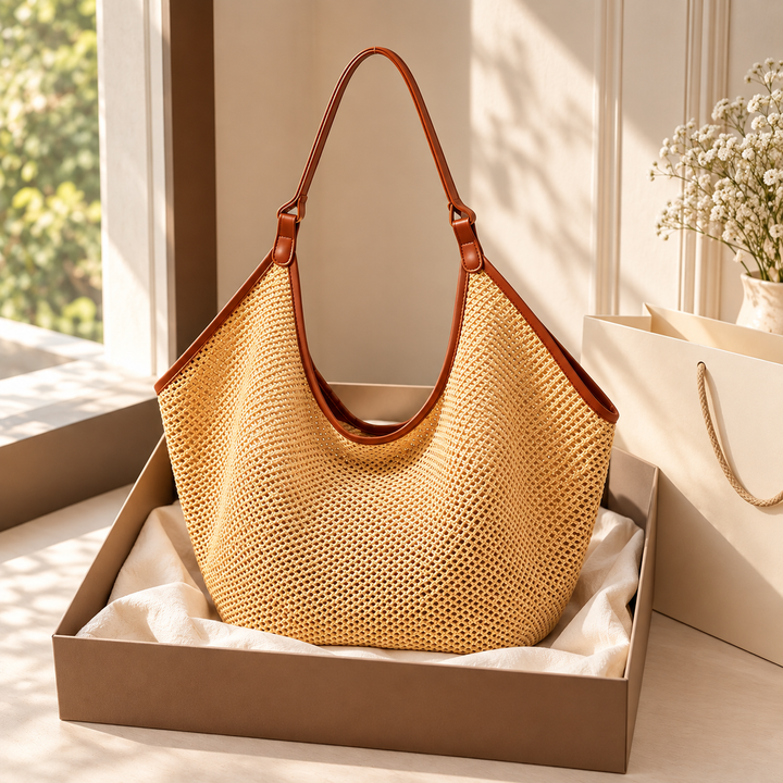NORA | TAN BEACH TOTE